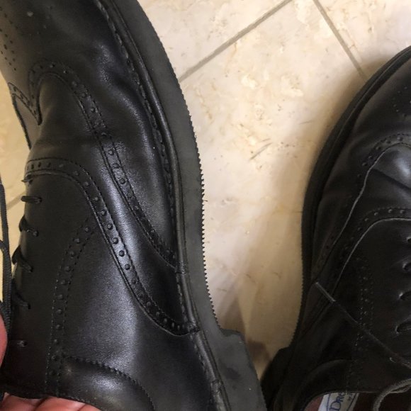Rockport Dressports Men\'s Black Leather Lace-Up Wingtip Shoes  Size 11 1/2 Great main image 7